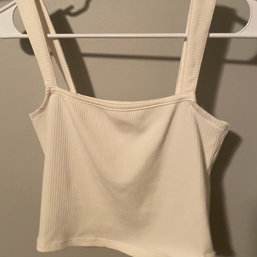 White Crop Tank
